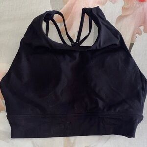BuffBunny Black Strappy Sports Bra